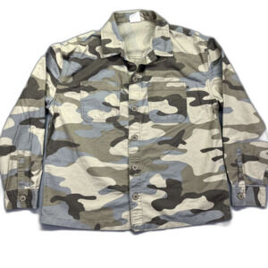Gap Kids Camouflage XXL Button Front Collared Shirt‎ Organic Cotton Grunge
